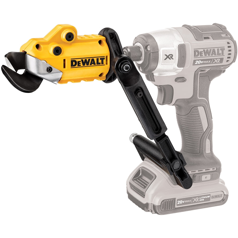  DeWALT DWASHRIR 18-Gauge 1/4-Inch Hex Shank Metal Shear Drill Attachment 