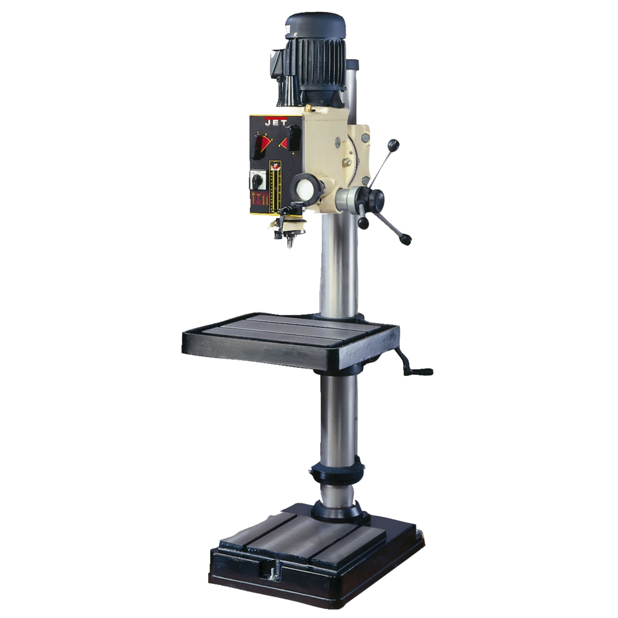  JET GHD-20 2-Hp 230V 20" Smooth Quiet Geared Head Drill Press w/ Metric Gauge 