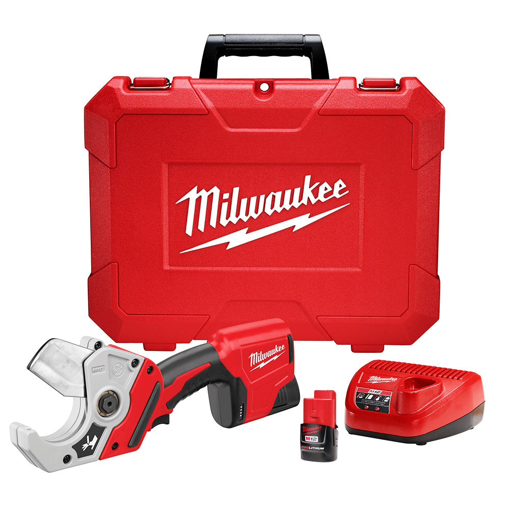  Milwaukee 2470-21 M12 12V Plastic Pipe Shear Kit 