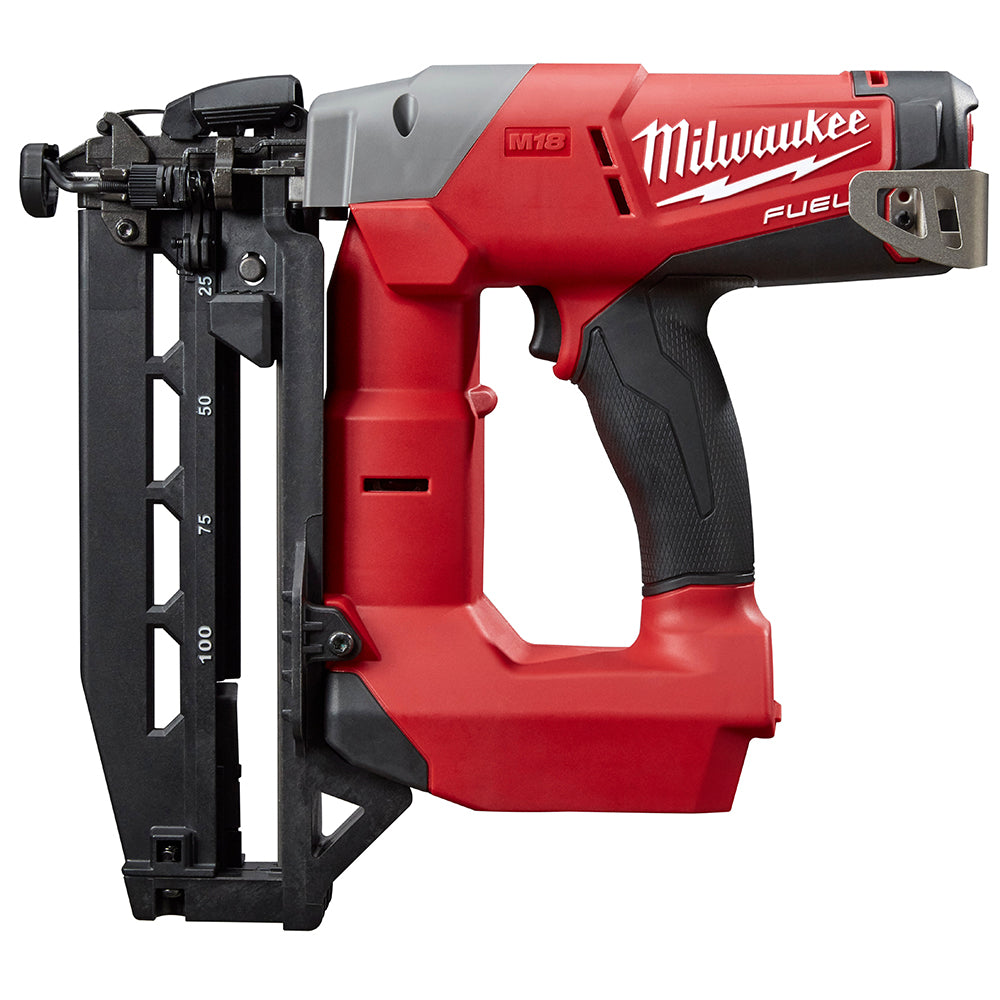  Milwaukee 2741-80 M18 FUEL 18V 16 Gauge Straight Finish Nailer -Bare Tool, Recon 