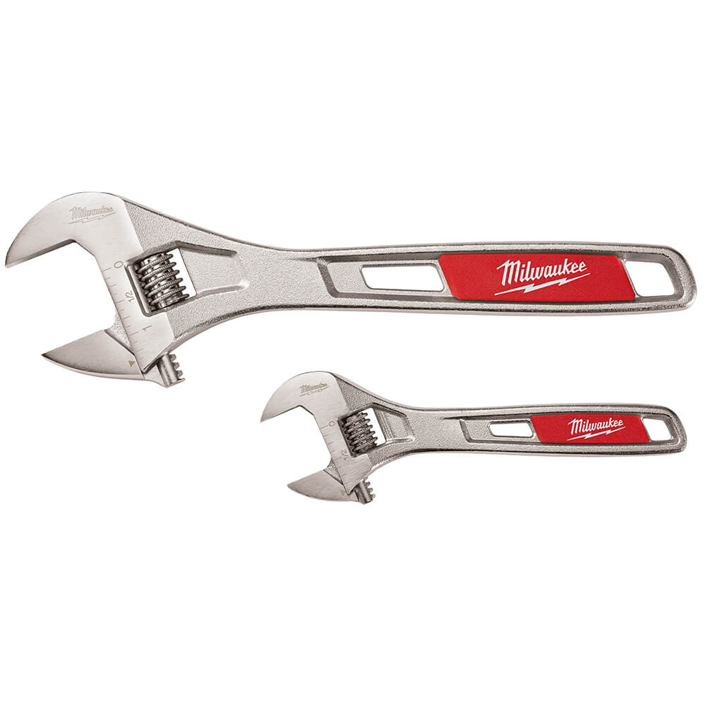  Milwaukee 48-22-7400 6 and 10-Inch Parallel Jaw Adjustable Wrench Set - 2pc 