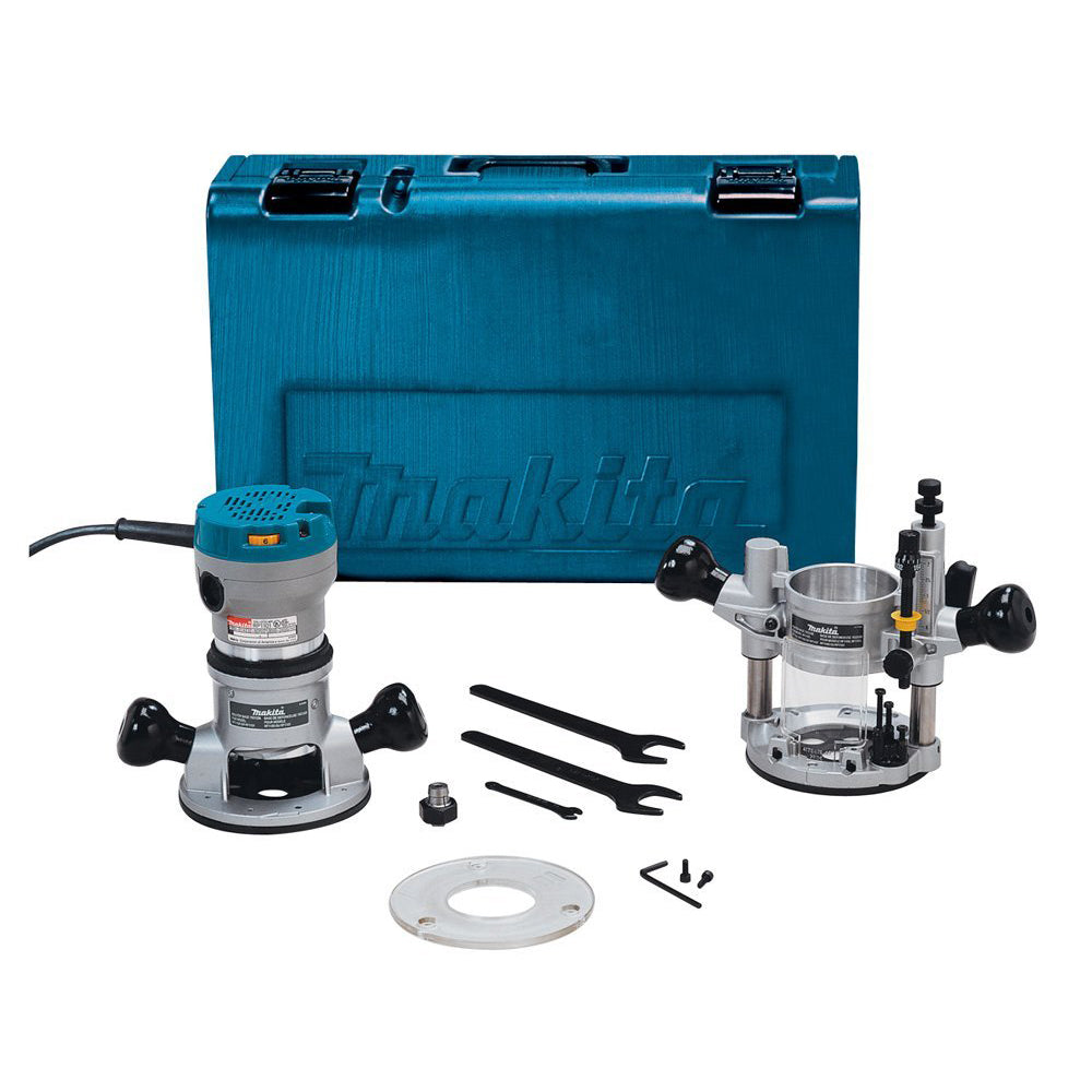  Makita RF1101KIT2 2-1/4-Hp 11.0 Amp 8,000-24,000 Rpm Plunge Router Kit 