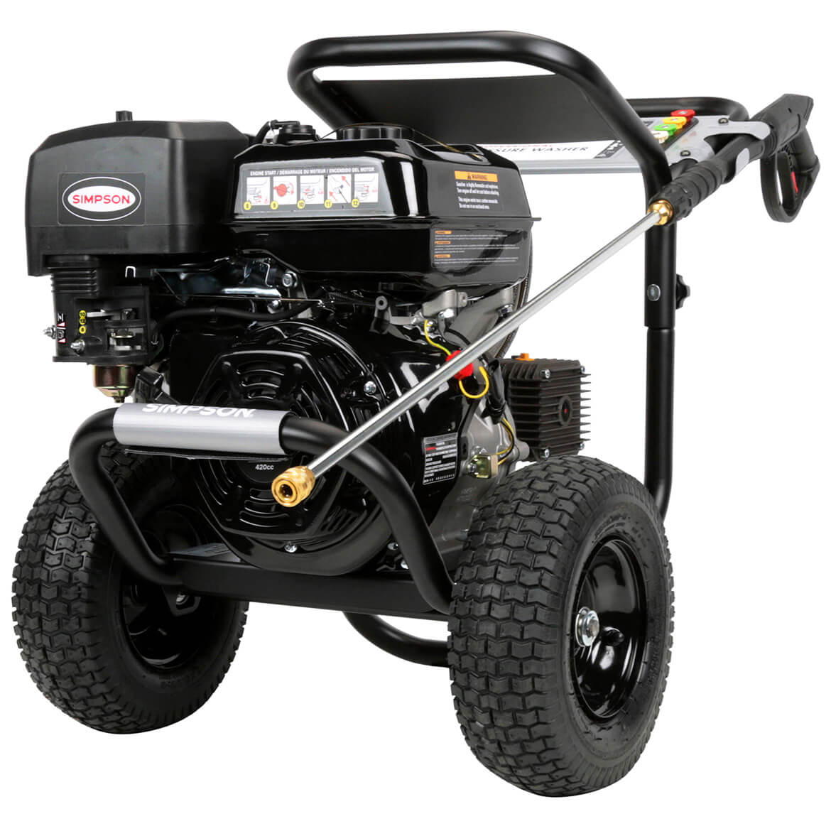  SIMPSON 60843 4.0 GPM 420cc Professional Gas Pressure Washer w/ AAA Plunger 