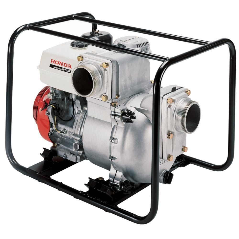  Honda WT40 337cc 4-Inch 433-Gpm Full Frame Isolation Mounted Trash Pump 