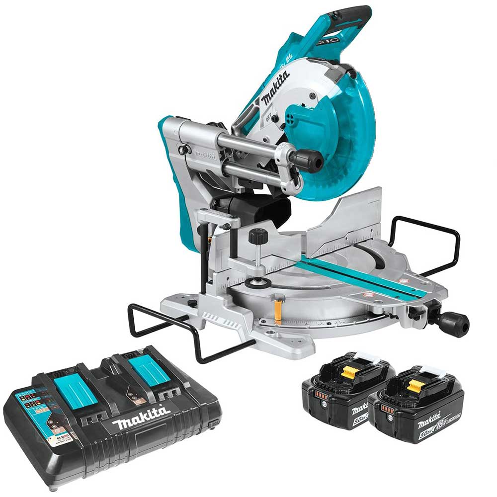  Makita XSL06PT 36-Volt LXT 10-Inch Dual-Bevel Sliding Compound Miter Saw Kit 