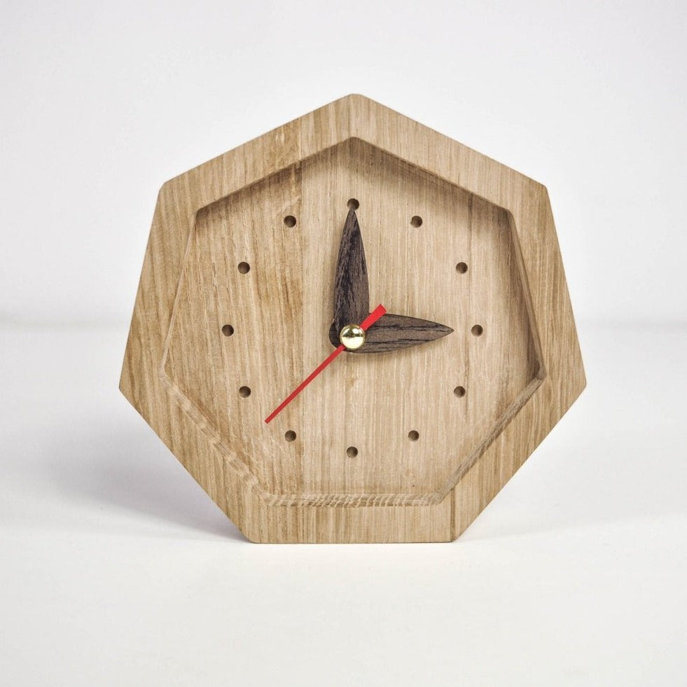 Wooden Desk Clock Farmhouse Clock Best Friend Christmas Gift