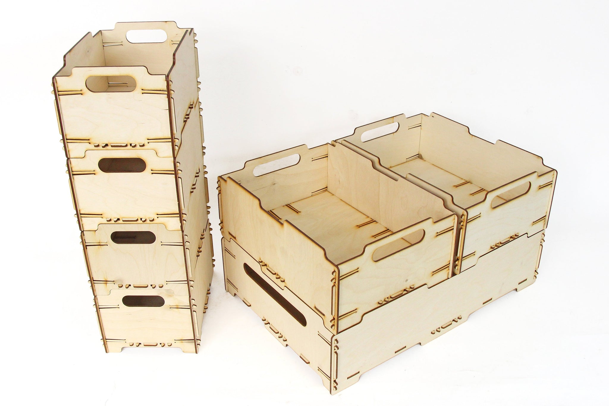 wooden toy crates