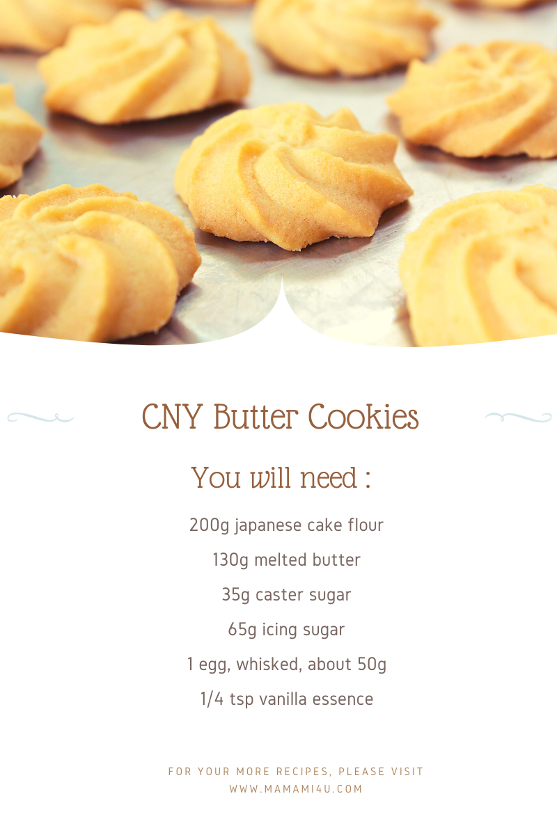 Butter Cookies with Japanese Cake Flour – Mamami Shoppe