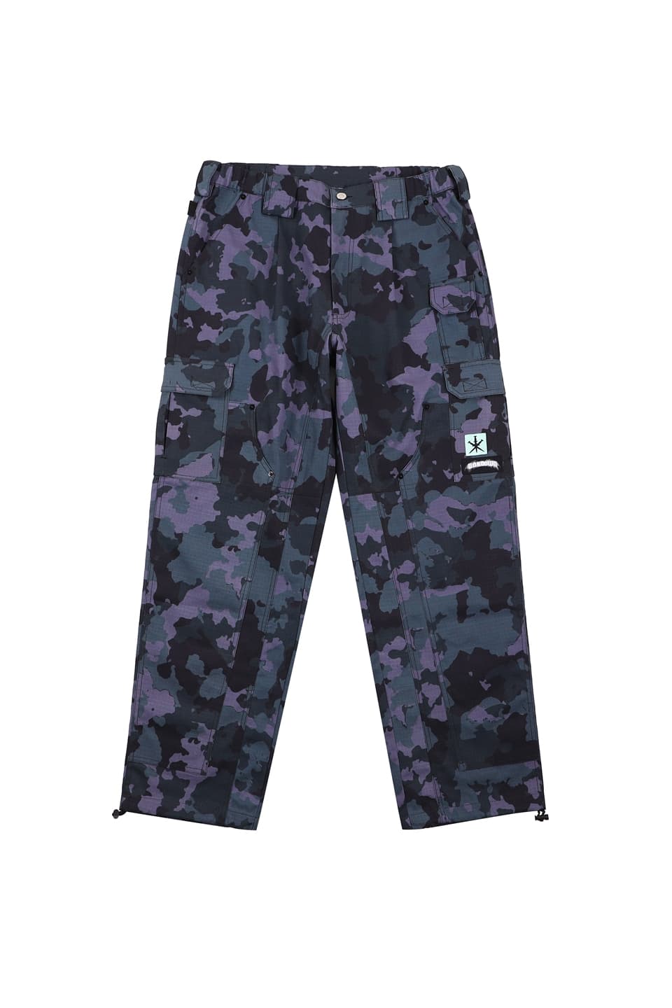 NTWRK - All Over Camo Graphic Cargo Pants