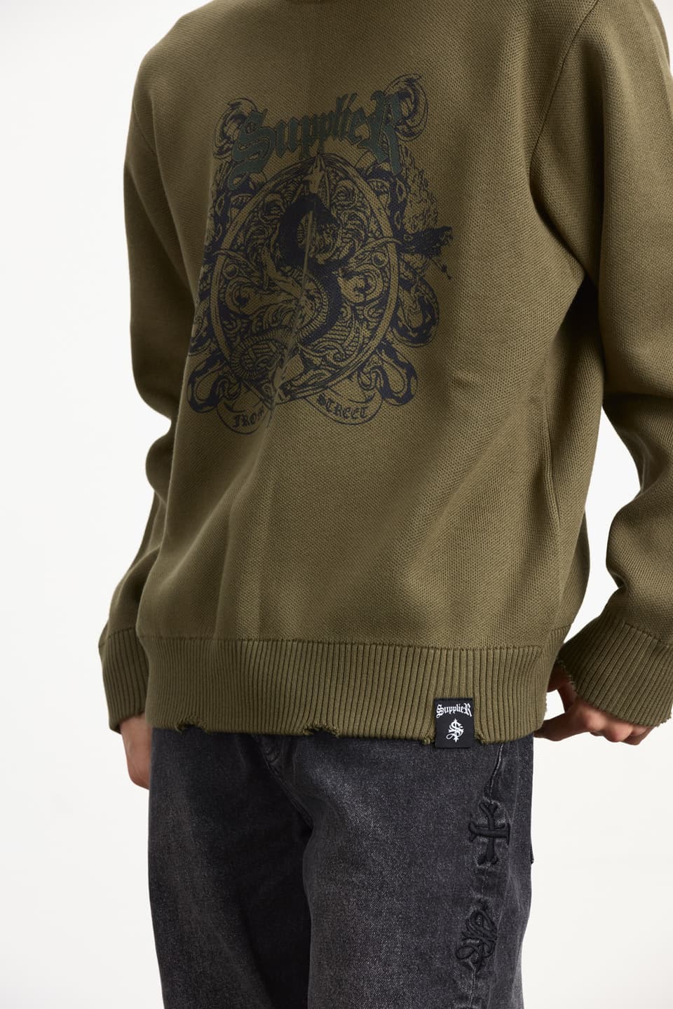 最高級のスーパー最高級のスーパーSUPPLIER SNAKE EMBLEM KNIT ニット