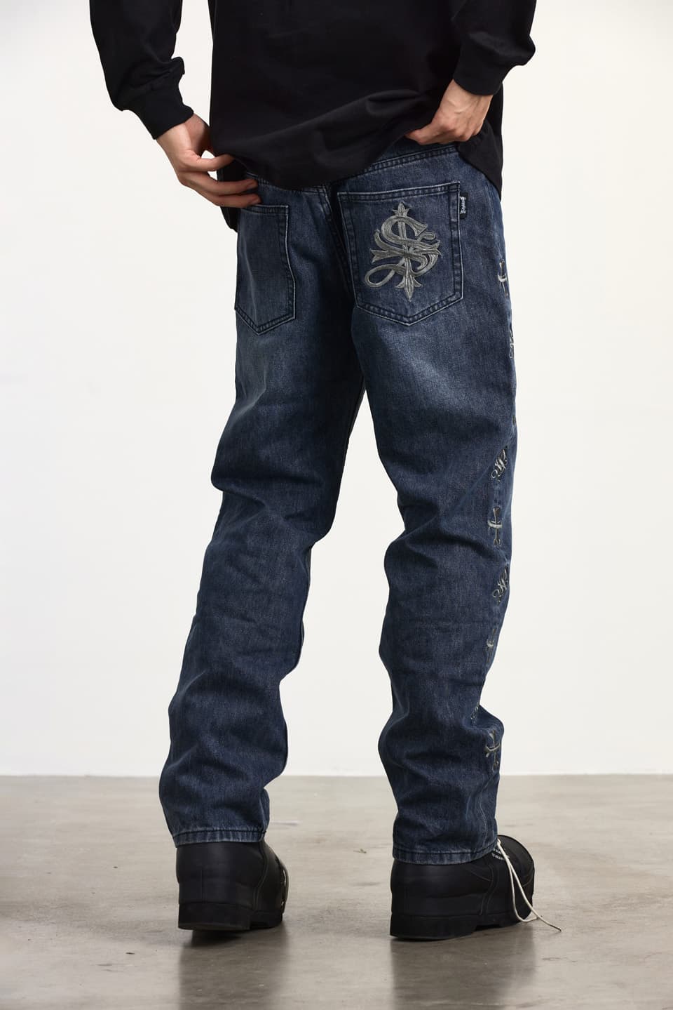 Supplier Bone Embroidery Denim L - デニム