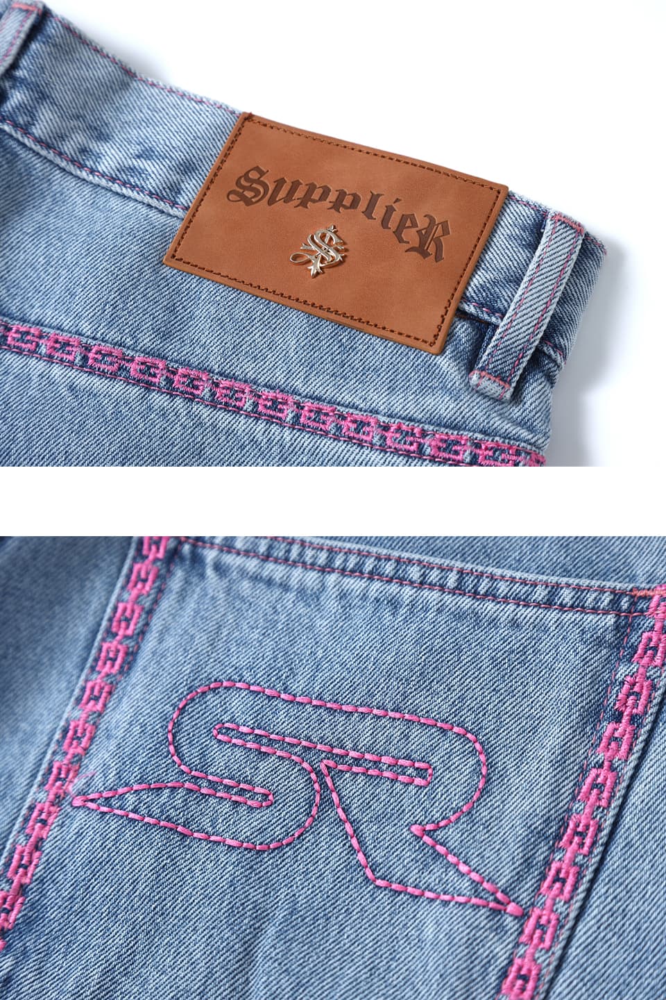 supplier FIRE PATTERN STITCH LOGO DENIM 【税込】 sandorobotics.com