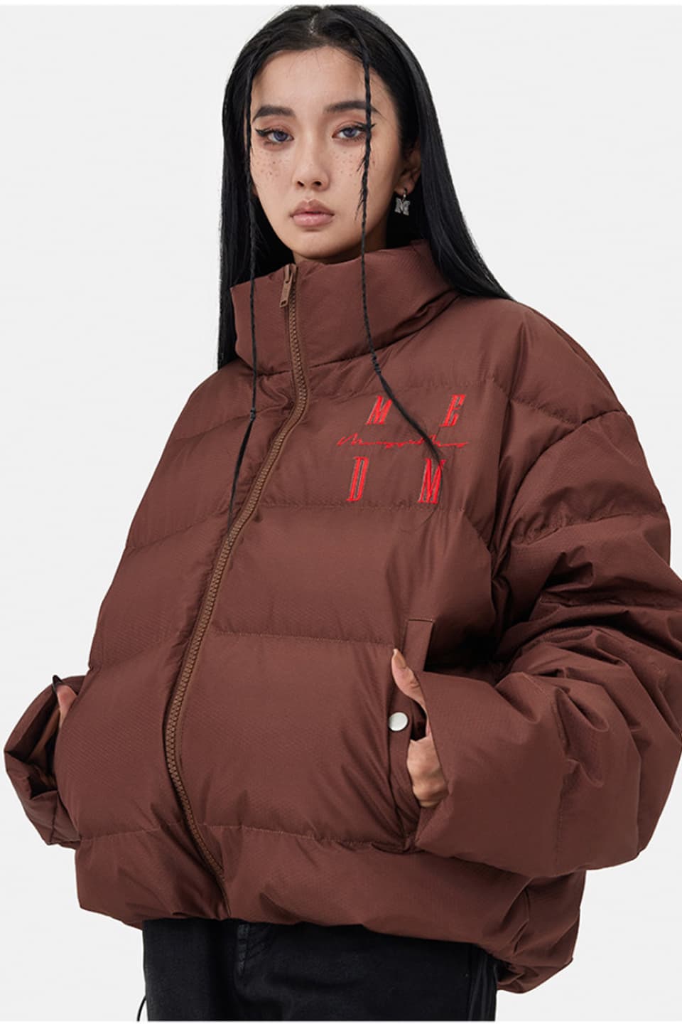 新品未使用】MEDM LOGO PUFFER JACKET ホワイト L | www