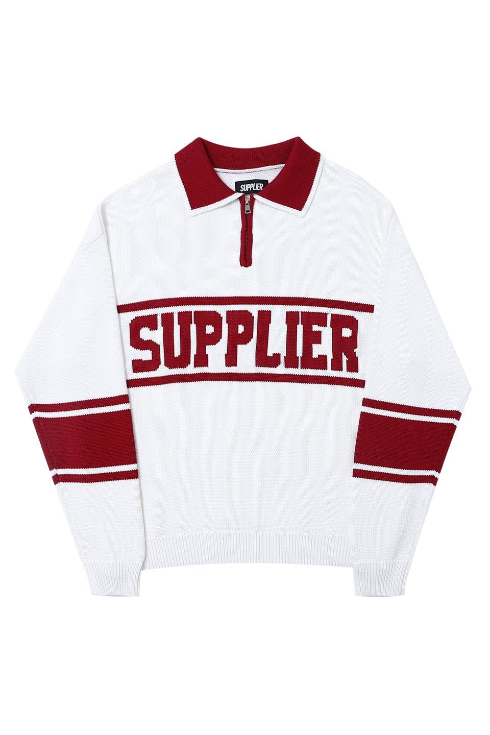 SUPPLIER ニット cross logo セーター RED M | labiela.com