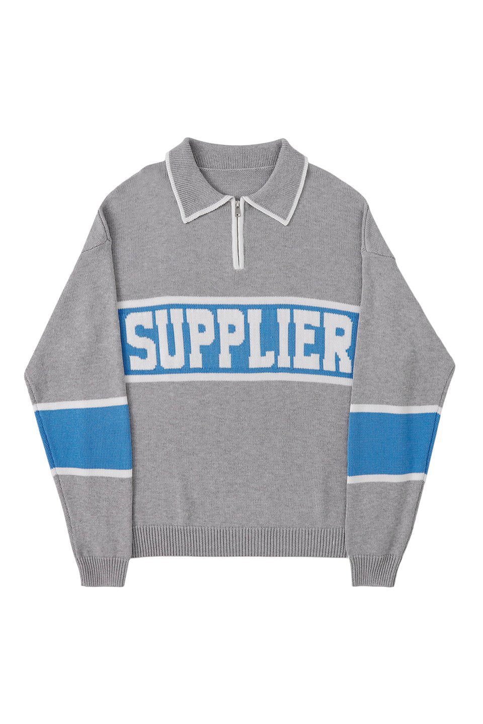 ルカリ SUPPLIER College Logo Knit サプライヤー ニット れなし