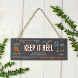 Personalised "Keep It Reel" Printed Hanging Slate Plaque-PMC-Poppy Stop