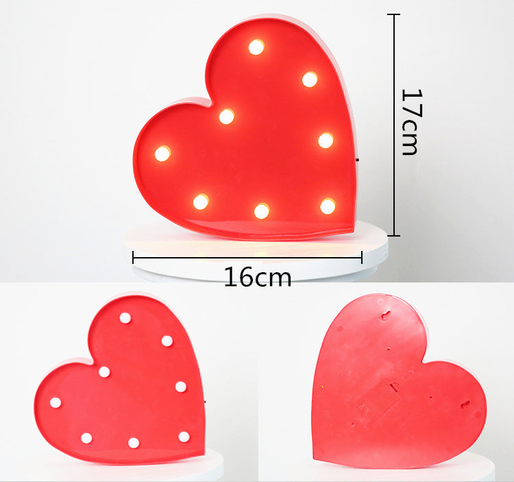 love shape light