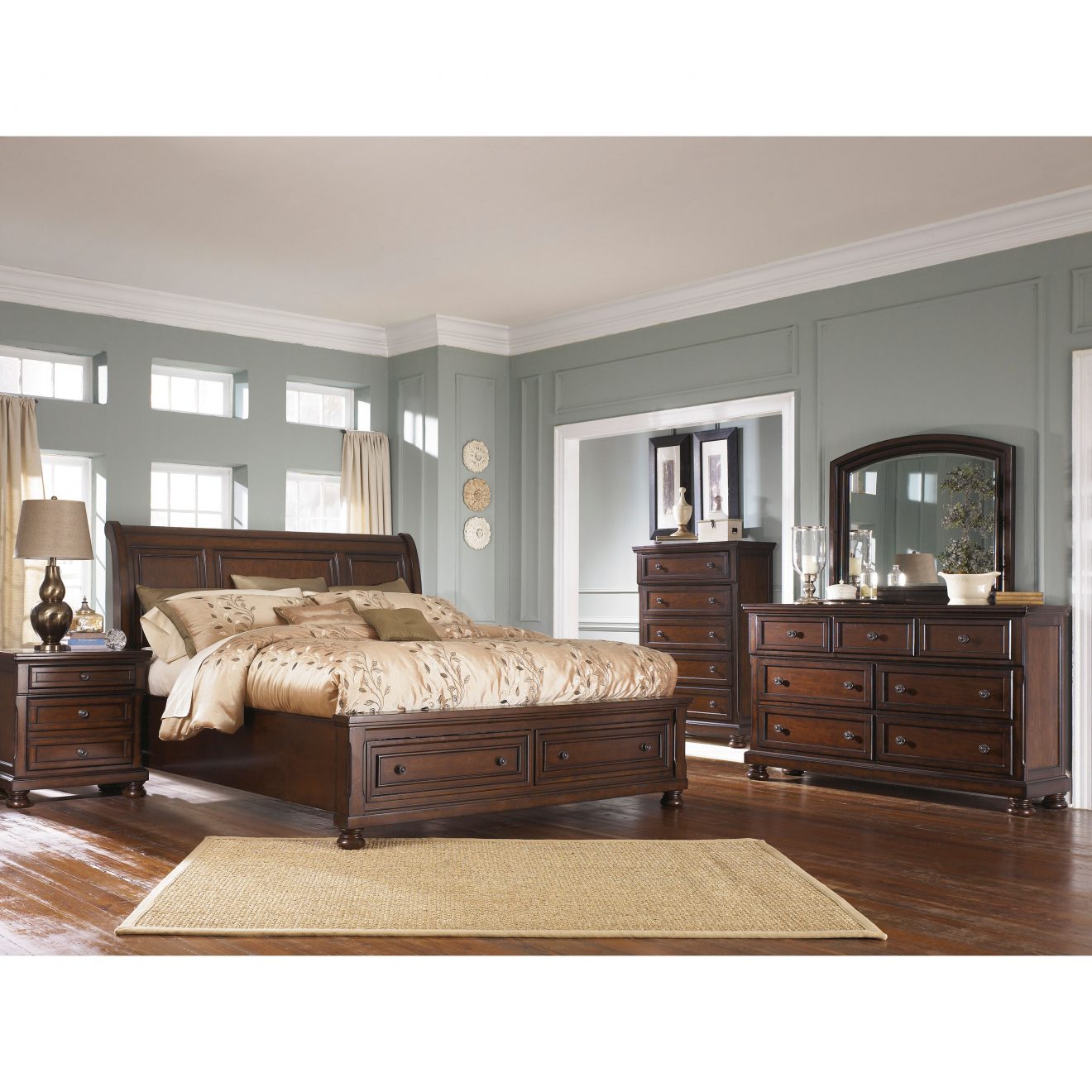 Ashley Porter Sleigh Storage Bed – Furniture Depot