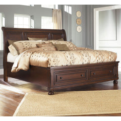 Grey Velvet Upholstered Bed 5545