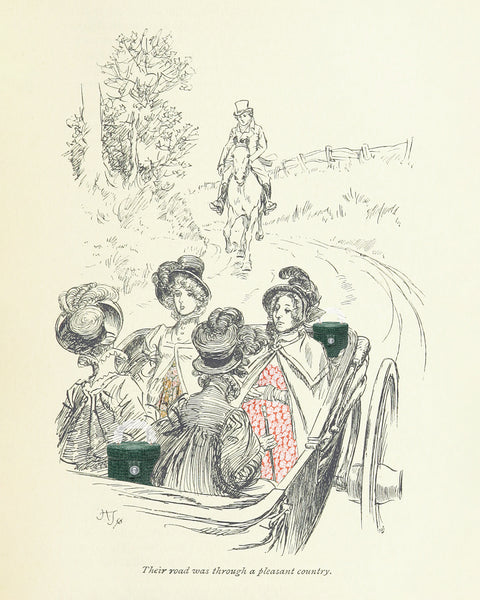 Illustration from Mansfield Park by Jane Austen