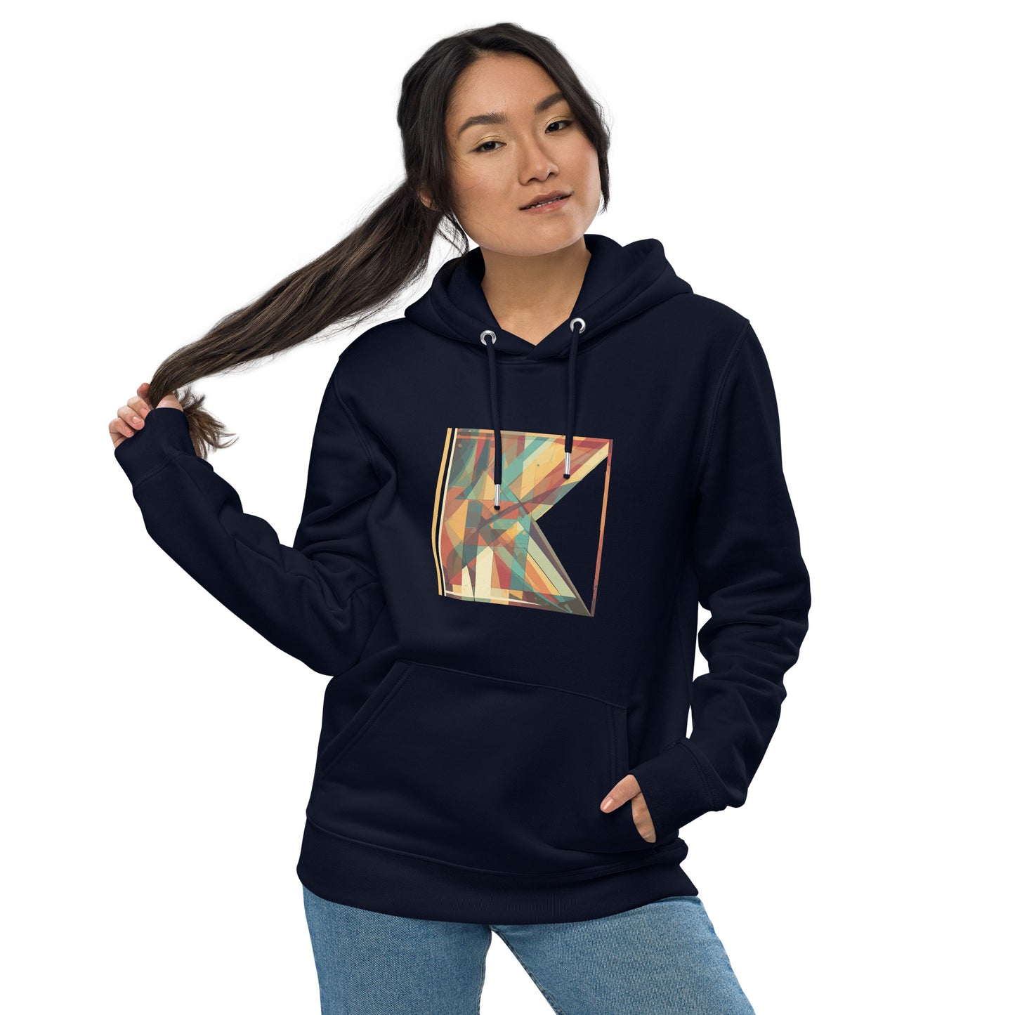 Letter K Abstract Unisex Essential Eco Hoodie -      