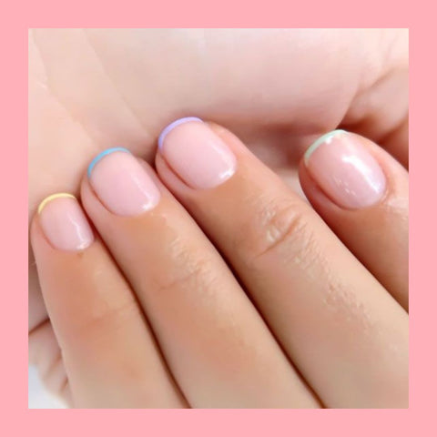 manicura francesa mini 