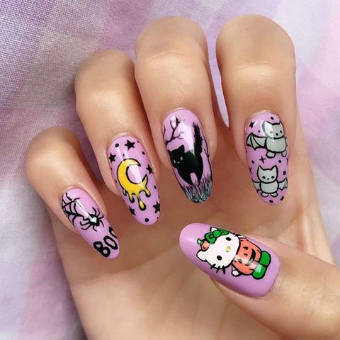 halloween manicura uñas nail art