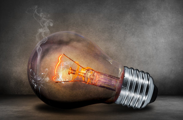 Heat store emitting bulbs