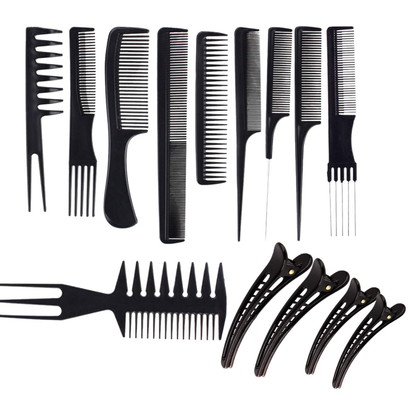 10x Professional Salon Comb Set Anti-static Hair Styling Hairdressing – JZK