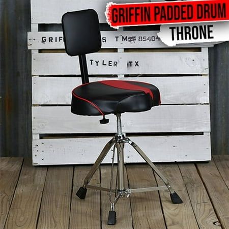 Saddle Drum Throne with Backrest Support by GRIFFIN