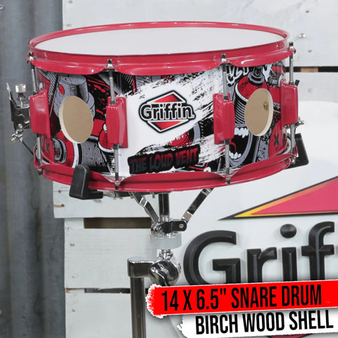 Griffin Birch Wood Shell 14" Snare Drum