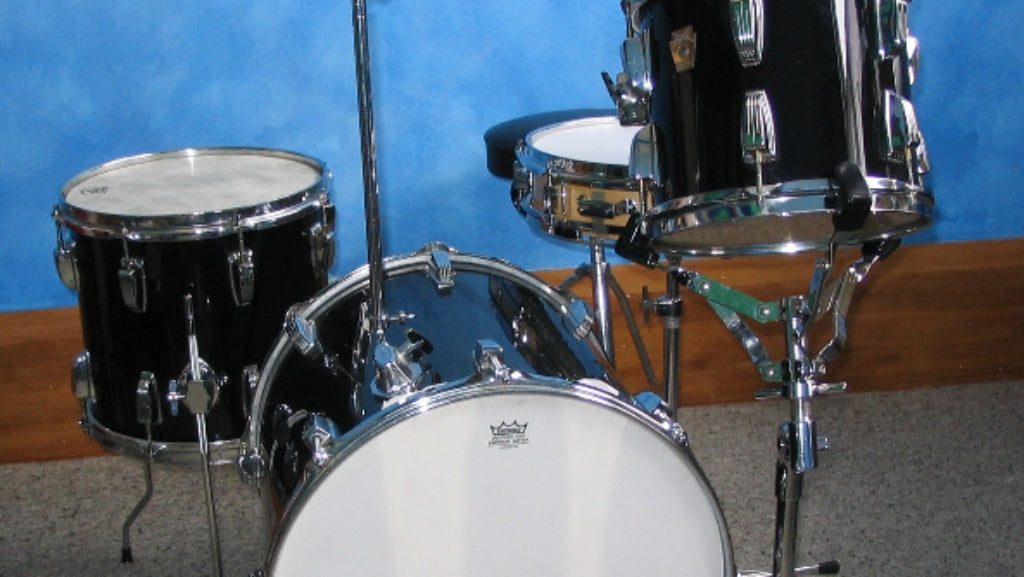 rack and floor tom on snare stands