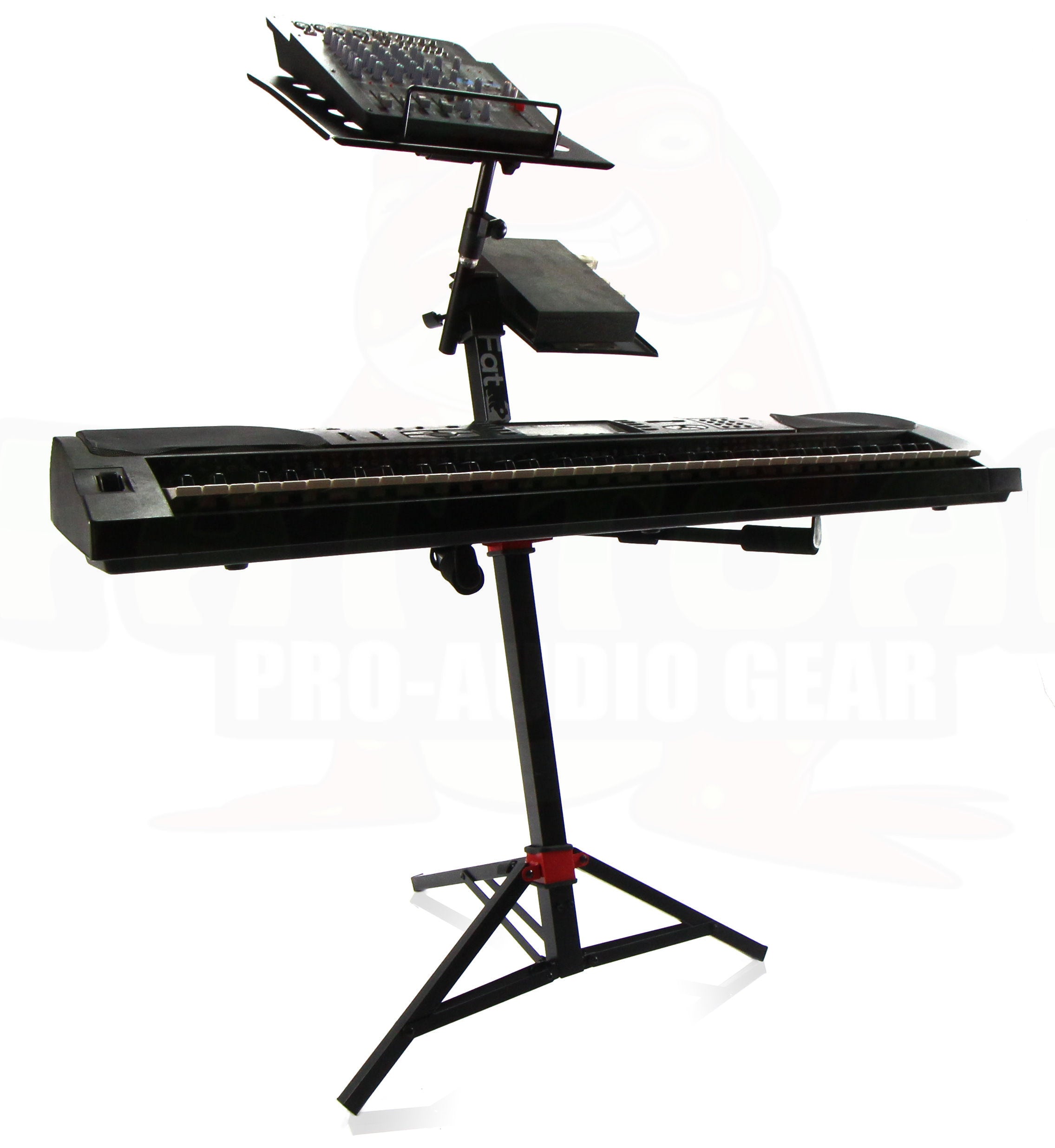 Double Laptop Stand for Djs | Mobile Disc Jockey PC Table Clamp Gear ...