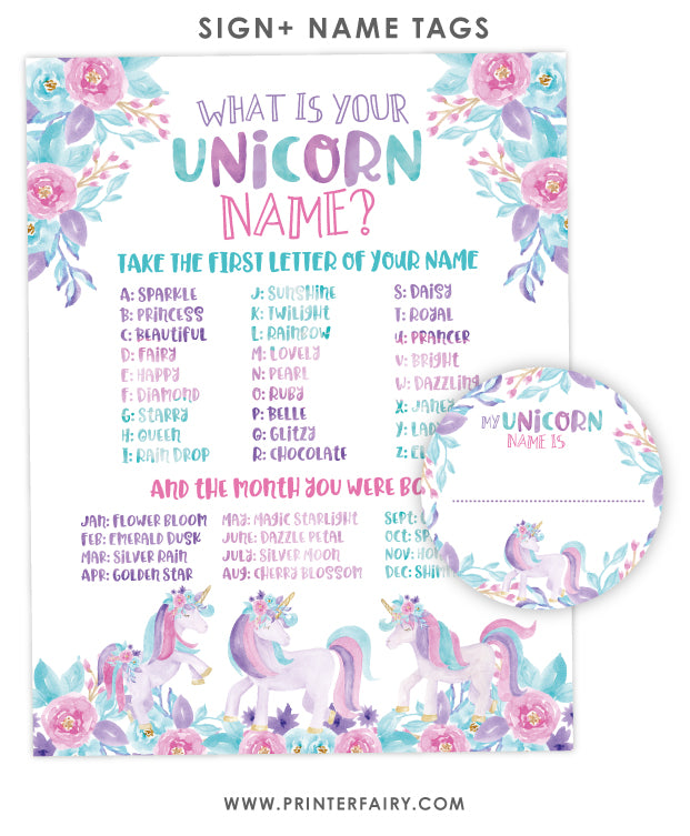 unicorn-name-tags-printable-unicorn-name-unicorn-name-game-unicorn-name