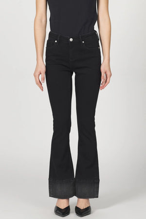 Dear John Jaxtyn Mid Rise Wide Hem Bootcut Jean- Shade - Howard & Marge Boutique