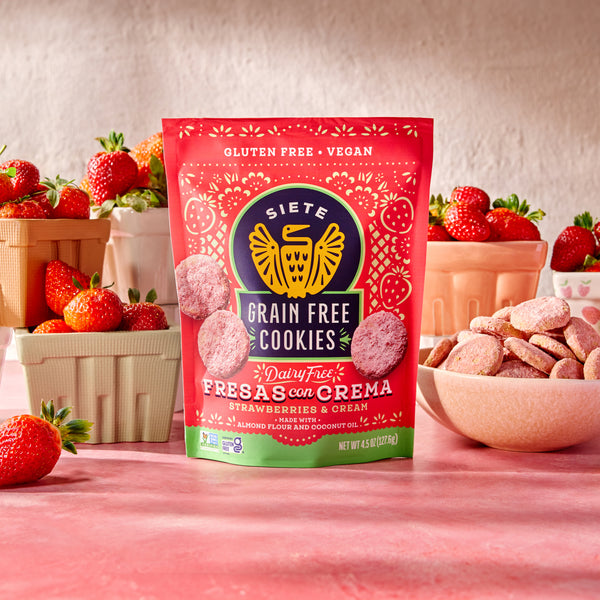 Siete Foods Fresas Con Crema Cookies