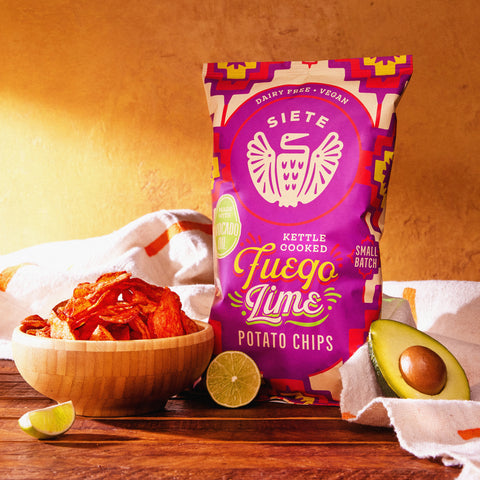 Siete Small Batch: Fuego Lime Kettle Cooked Potato Chips