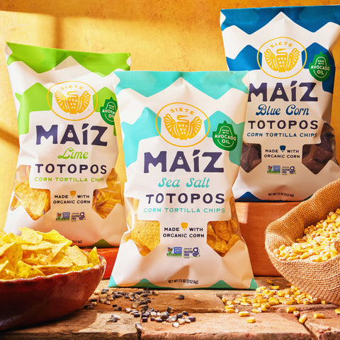 Siete Maíz Totopos Corn Tortilla Chips Image