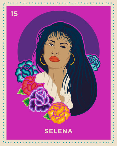 Siete Selena Lotería Card