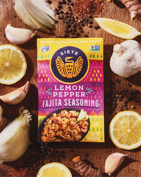 Siete Foods Lemon Pepper Fajita Seasoning LInk