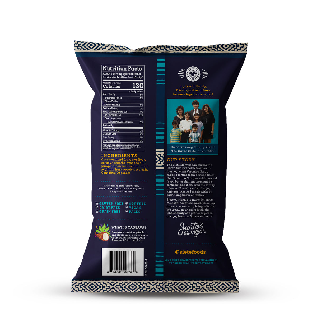 Dip Chip Grain Free Tortilla Chips 5 oz - 6 bags