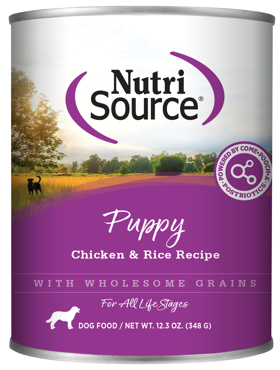 NutriSource Puppy Chicken and Rice Canned Food - 13 oz