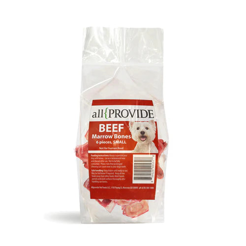 All Provide Raw Frozen Small Beef Marrow Bones - 6 pcs