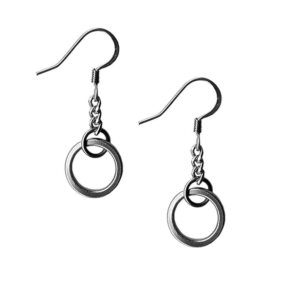 HALO Ring on Chain Earrings – Rapt In Maille