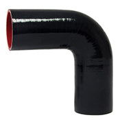 HPS 1/4 inch High Temp Reinforced Silicone 90 Degree Elbow Coupler Hoses Black