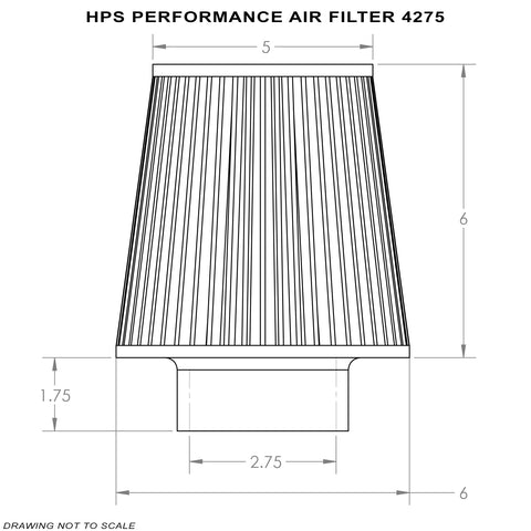 HPS Performance HPS-452421 Drop In Panel Air Filter Replacement