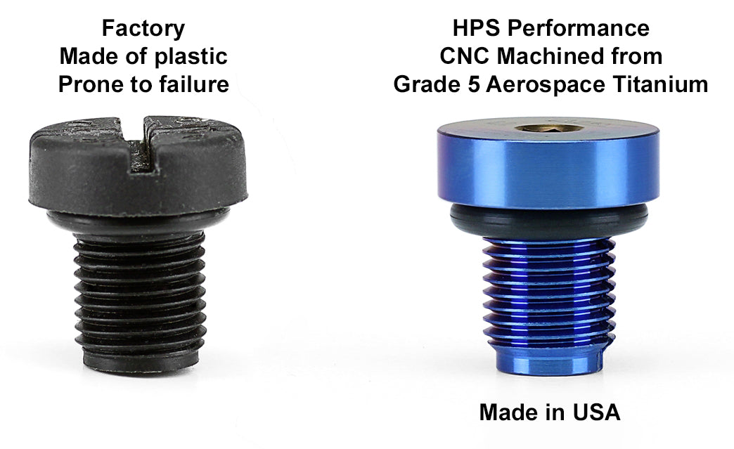 HPS Performance Stainless Steel Magnetic Oil Drain Plug Bolt