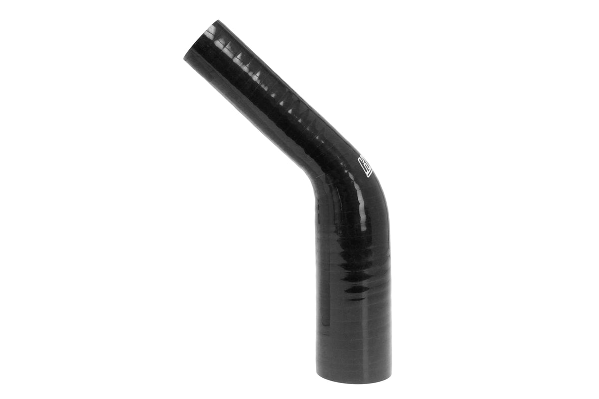 HPS 4 Ply Reinforced 90 Degree Silicone Hose Adapter 3.75 x 4 ID - Black