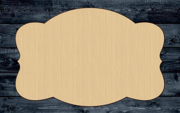 LV Designer Logo 001 Shape Cutout in Wood