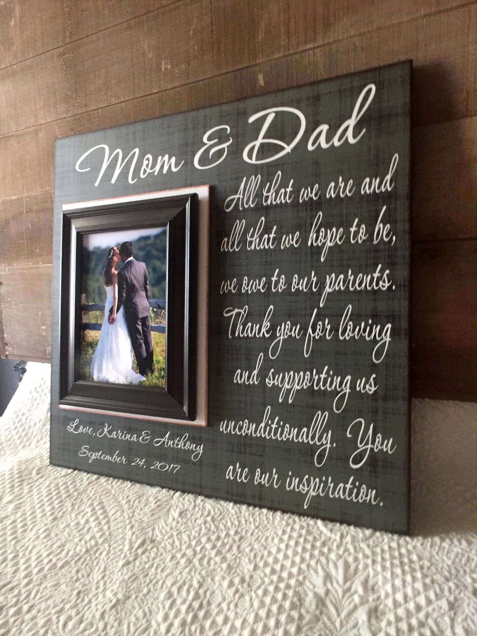mother and father wedding gifts